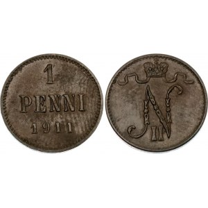 Russia - Finland 1 Penni 1911