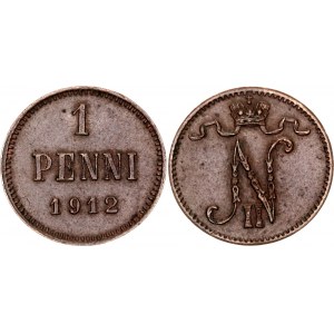 Russia - Finland 1 Penni 1912