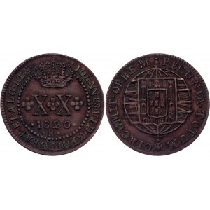 Brazil 20 Reis 1820 R