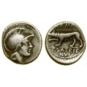 Republika Rzymska, denar, 77 pne, Rzym