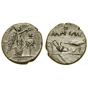 Republika Rzymska, kwinar (quinar), 43-42 pne, mennica w Galii