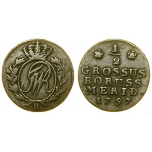Poland, 1/2 a penny, 1797 B, Wrocław
