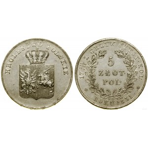 Polska, 5 złotych, 1831 KG, Warszawa