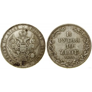 Polska, 1 1/2 rubla = 10 złotych, 1835 НГ, Petersburg