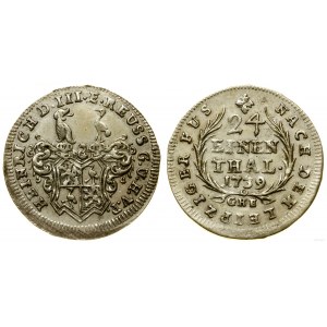 Niemcy, 1/24 talara, 1739 GHE, Saalfeld