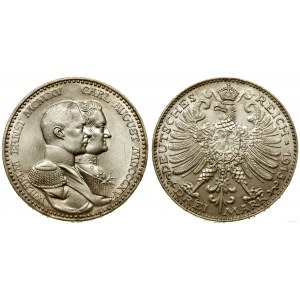 Niemcy, 3 marki, 1915 A, Berlin