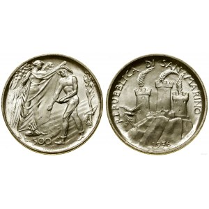 San Marino, 500 lira, 1976, Rome