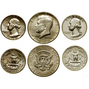 United States of America (USA), set of 3 coins