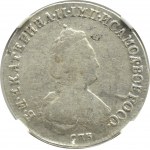 Rosja, Katarzyna II, połypołtinnik 1789 СПБ ЯА, Petersburg, NGC VF