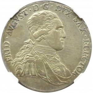 Niemcy, Saksonia, Fryderyk August III, talar 1805 S.G.H., Drezno, NGC AU58