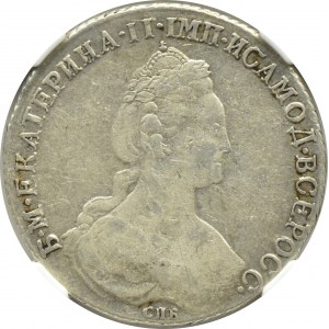 Rusko, Katarína II, rubľ 1782 СПБ И3, Petrohrad, NGC XF40