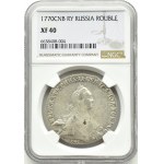 Rosja, Katarzyna II, rubel 1770 СПБ TI ЯЧ, Petersburg, NGC XF40