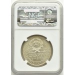 Sovietske Rusko, ZSSR, roľník a robotník, rubeľ 1924, Leningrad, NGC MS63