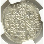 Zygmunt III Waza, trojak 1596, Bydgoszcz, NGC MS62