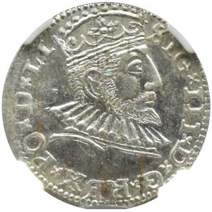 Žigmund III Vasa, trojak 1591, Riga, NGC MS63