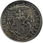 Niemcy, Biskupstwo Passau, Jan Filip hrabia Lambergu, talar Augsburg 1701, NGC AU