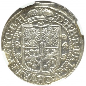 Niemcy, Prusy, Jerzy Wilhelm, ort 1624, Królewiec, NGC MS62