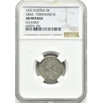 Austria, Ferdynand II, 3 krajcary 1637, Graz, NGC AU