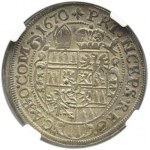 Austria, Karol II Liechtenstein, 3 krajcary 1670, Ołomuniec, NGC AU58