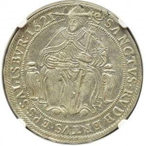 Rakúsko, Salzburg, Paris graf Londron, thaler 1621, Salzburg, NGC AU58