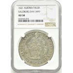 Rakúsko, Salzburg, Paris graf Londron, thaler 1621, Salzburg, NGC AU58