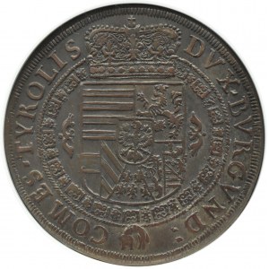 Rakúsko, Tirolsko, Ferdinand Karl Habsburg, thaler 1646, Hall, NGC AU