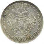 Austria, Tyrol, Karol VI Habsburg, talar 1718(7), Hall, NGC AU53