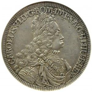 Austria, Tyrol, Karol VI Habsburg, talar 1719, Hall, NGC AU53