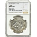 Austria, Tyrol, arcyksiążę Leopold V Habsburg, 1/2 talara 1632, Hall, NGC AU