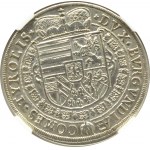 Austria, Tyrol, arcyksiążę Leopold V Habsburg, 1/2 talara 1632, Hall, NGC AU
