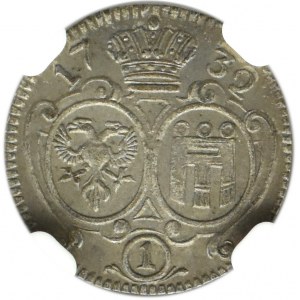 Nemecko, grófstvo Montfort, Anton III, 1 Krajcar 1732 - ex. Dr. Max Blaschegg, NGC AU58