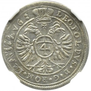 Niemcy, Montfort, Anton III, 4 Krajcary 1694, ex. Dr. Max Blaschegg, NGC AU58