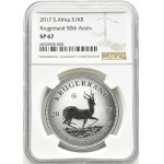 RPA, Krugerrand 2017, wersja jubileuszowa, NGC SP67