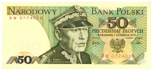 50 zloty 1979 - BW series - first vintage series