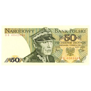 50 złotych 1982 - seria DB