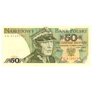 50 Zloty 1986 - Serie EG - erstes Jahr Serie