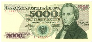 5,000 zloty 1982 - E series