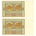 50 Zloty 1929 und 100 Zloty 1940 - Satz von 4 Stück