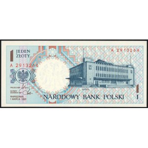 Miasta Polskie - Gdynia - 1 złoty 1990 - seria A