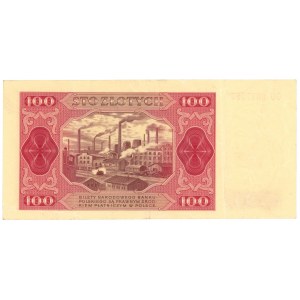 100 Zloty 1948 - Serie GG ohne Rahmen um Nennwert 100