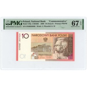 10 Gold 2008 - 90. Jahrestag der Wiederherstellung der Unabhängigkeit - PMG 67 EPQ