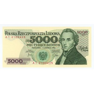 5 000 zlotých 1982 - série AT