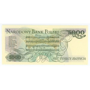 5 000 zlotých 1982 - série AT