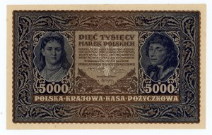5,000 Polish marks 1920 - III Series A N149235