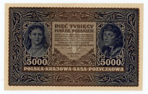 5,000 Polish marks 1920 - III Series A N149236