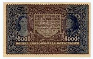 5,000 Polish marks 1920 - III Series H N835667