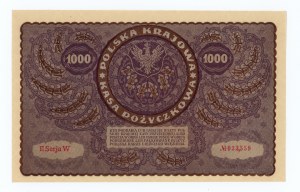1,000 Polish marks 1919 - II Series W N033,559