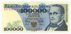 100,000 zloty 1990 - BN series