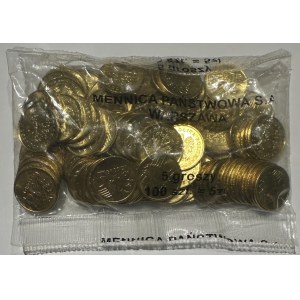 Woreczek bankowy 5 groszy 2002 (100 sztuk)