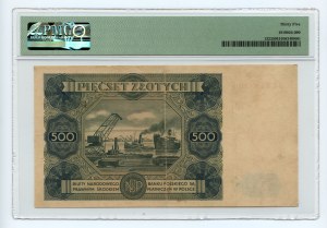 500 zloty 1947 - H2 - PMG 35